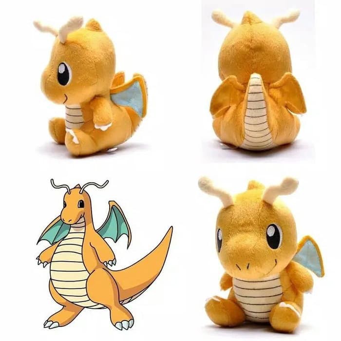 Boneka Pokemon Dragonite bahan lembut