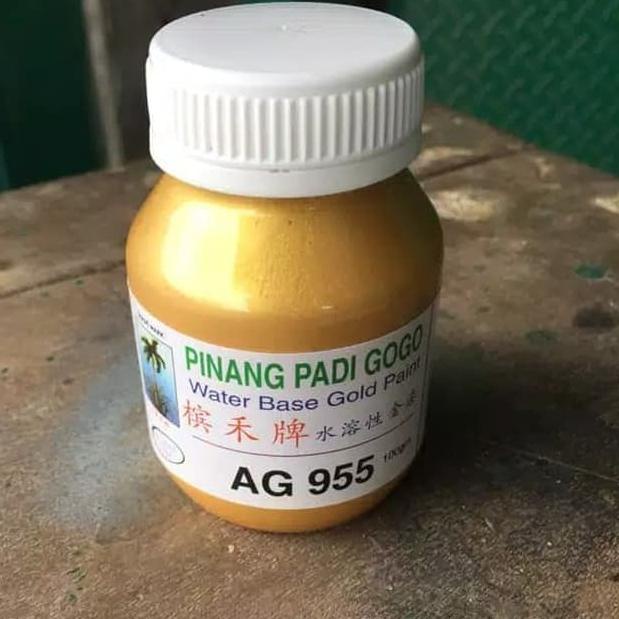 Baru  Cat Emas Pinang Padi / Water Base Gold Paint - BUY 2 GET 1
