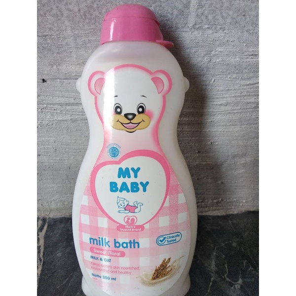 My Baby Bath Hair &amp; Body Wash, Milk Soft &amp; Gentle, Sweet Floral 200 ml