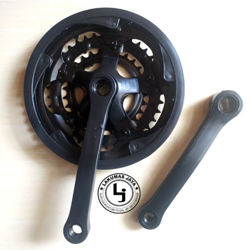Crank Depan 3 Speed / Gear Tengah Sepeda 3 Susun Gir Tumpuk Depan 48T 38T 28T MTB Federal Lipat