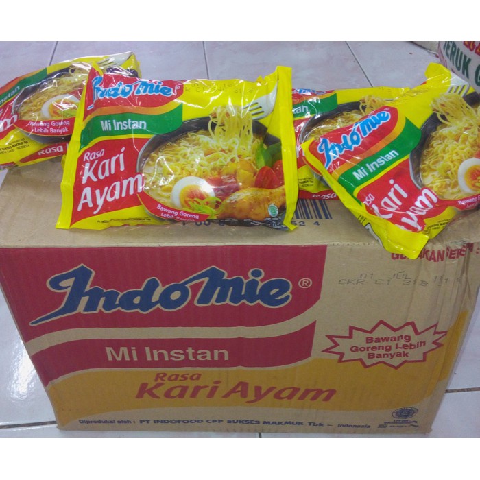 

indomie kari ayam per 5 bks