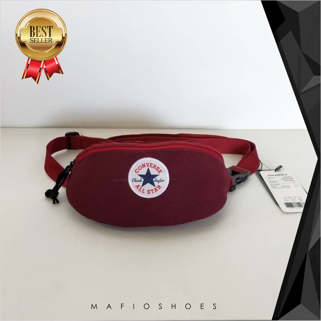 TAS CONVERSE WAISTBAG MINI RED/TAS CONVERSE/TAS PINGGANG/TAS SELEMPANG