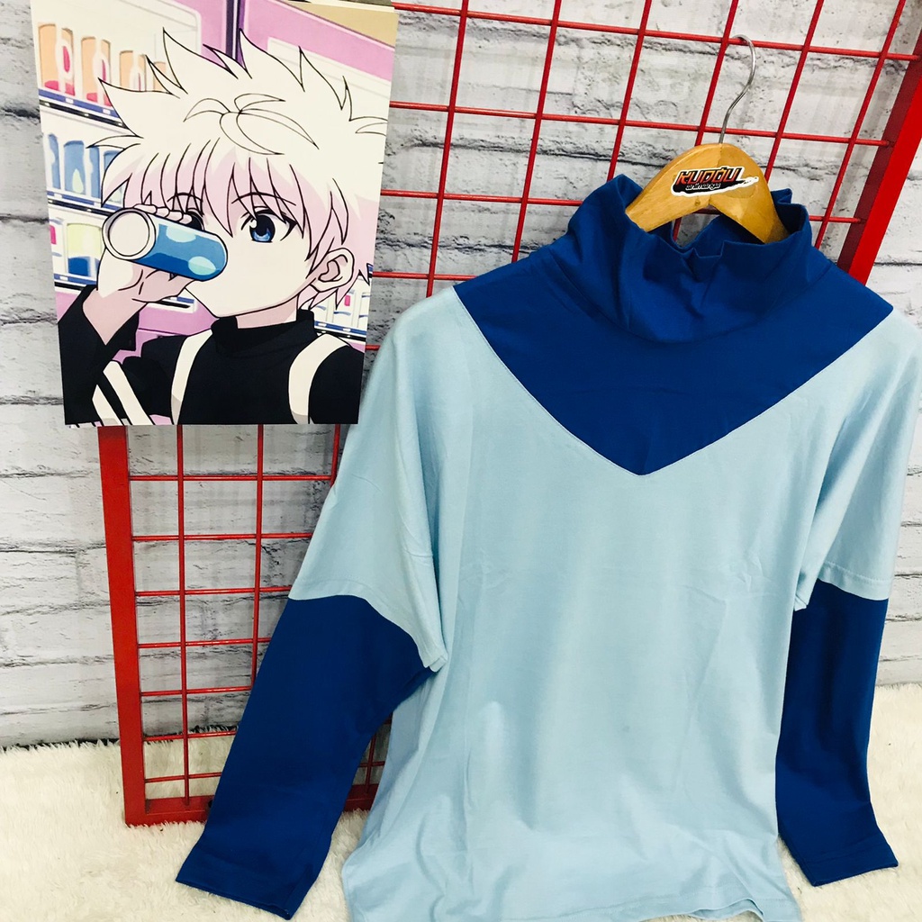 Longsleeve Turtleneck Killua Cosplay Anime Hunter  X Hunter Premium Unisex