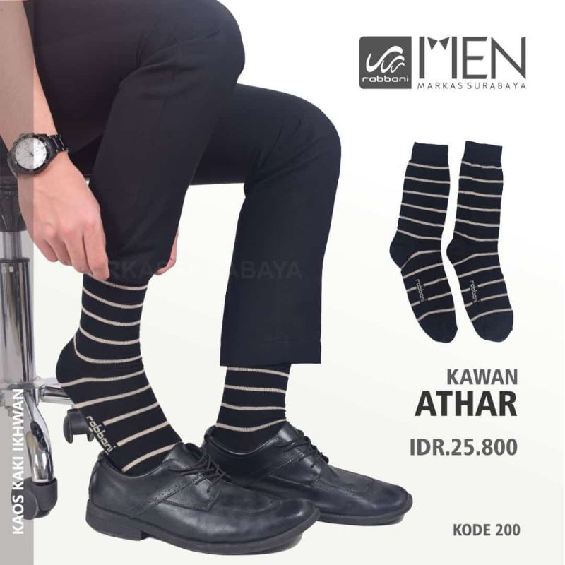 Kaos Kaki Pria Dewasa Kawan Athar Rabbani ORI