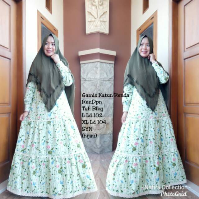 Gamis katun luveno 3 dara