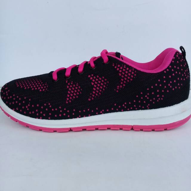 Sepatu wanita olahraga new era BAVERLY hitam magenta