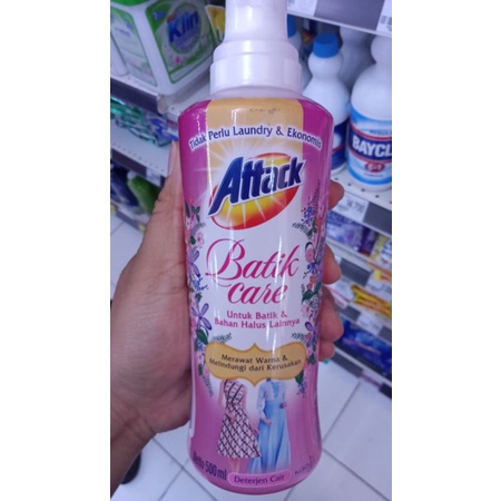 DETERJEN CAIR SABUN PENCUCI BATIK CARE ATTACK 500 ML BOTOL LIQUID DETERGENT