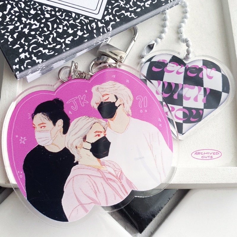 bts jungkook armyst / seven with you keychain