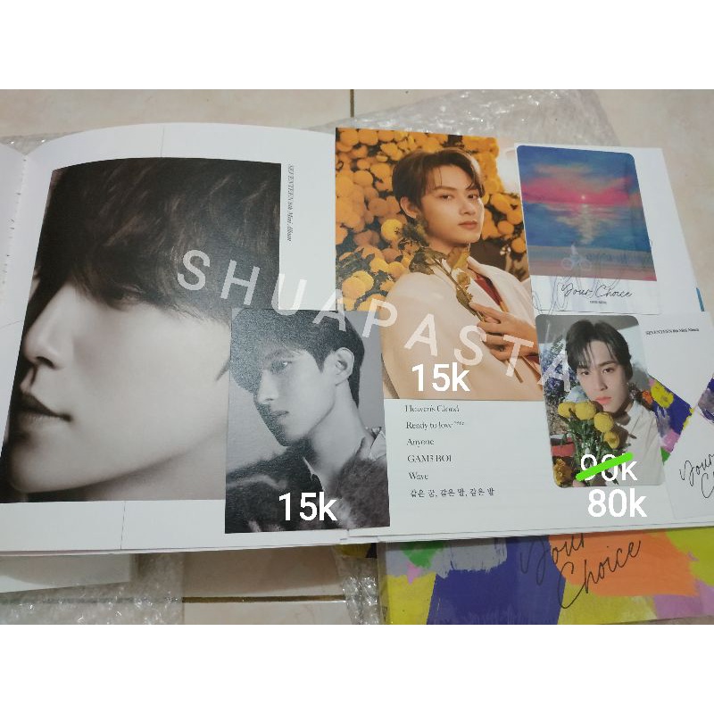 Seventeen Mingyu One Side Photocard, Jun Postcard & DK Minicard