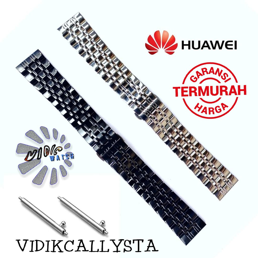 Strap Tali Rantai Huawei GT2 GT 2 46mm Stainless steel solid 20mm 22mm 20 22 MM