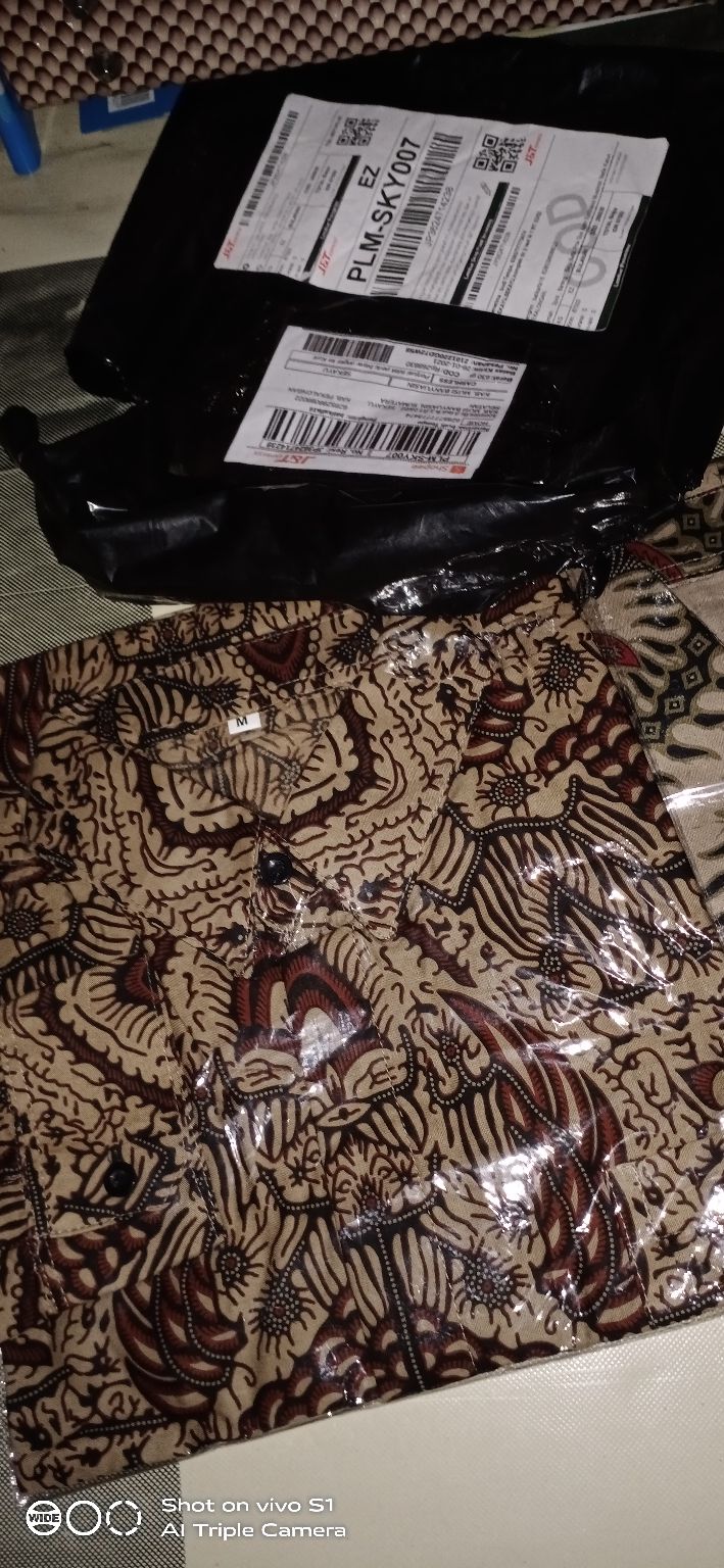 Kemeja Batik Pria Lengan Panjang Ba16 Motif Mataram