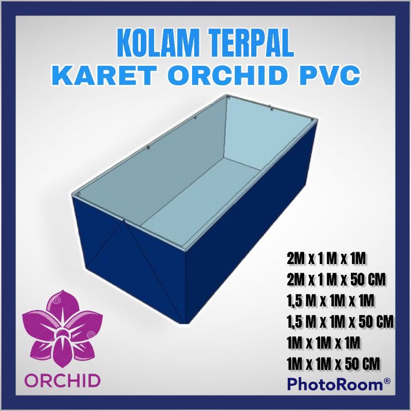 KOLAM TERPAL KARET ORCHID PVC / KOLAM TERPAL ORCHID / TERPAL KOLAM ORCHID / KOLAM TERPAL A12 / TERPA