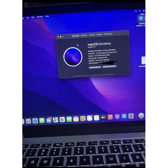 macbook pro 15 inc 2015