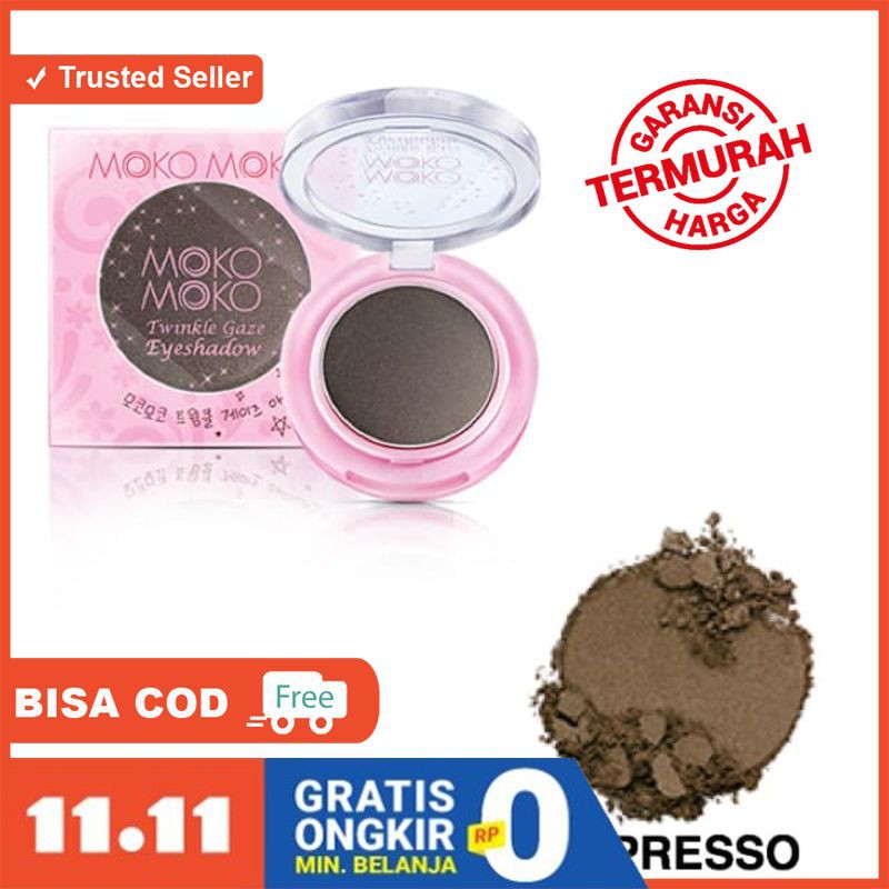 Moko Moko Eyeshadow Twinkle Gaze ESPRESSO BR302 - Shadow Coklat Tua LIMITED EDITION