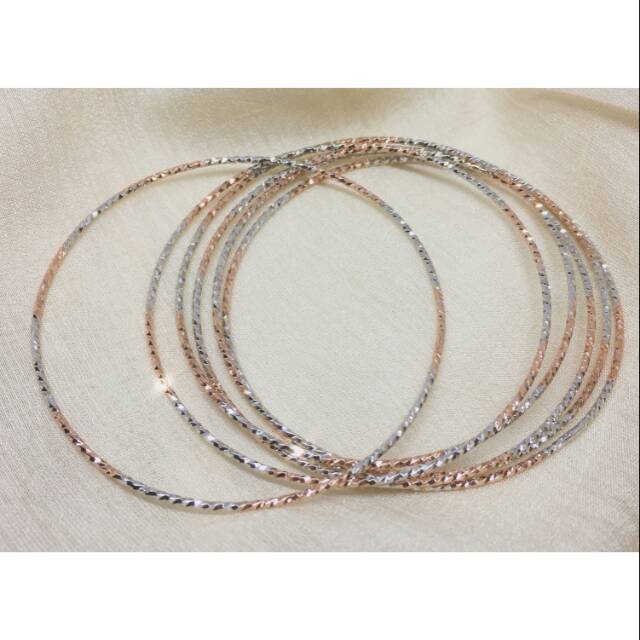 Gelang Keroncong Premium Import Mix Silver Gold/Rosegold/Blackgold