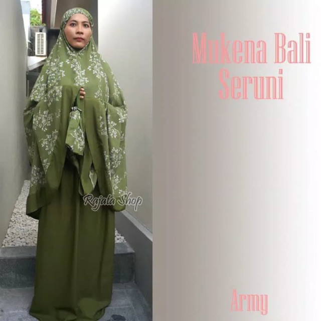 Mukena Seruni Bali Wanita Muslim Dewasa Mukenah Rayon Adem Jumbo Cewek Muslimah
