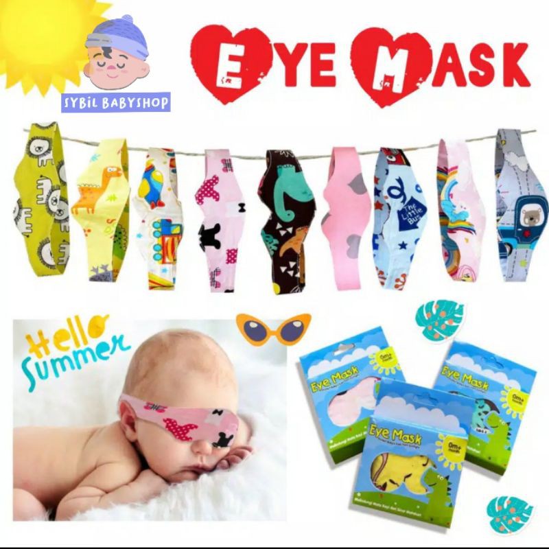 Kacamata Jemur Bayi / Penutup Mata Bayi / Eye Mask Baby