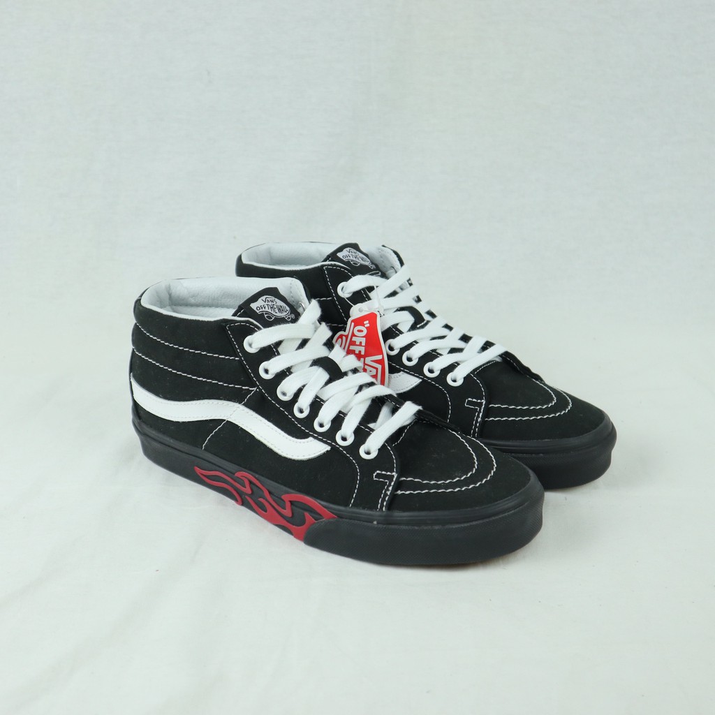 VANS SK8-MID RISSUE (FLAME CUT OUT) BLACK
