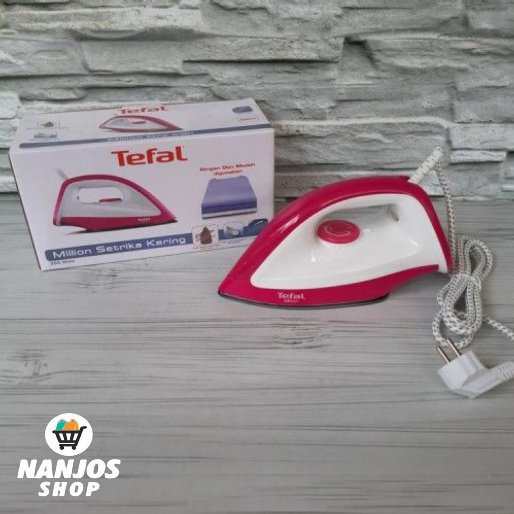 Tefal Seterika Million Dry Iron Penggosok Pakaian Mulus 350 W FS2630