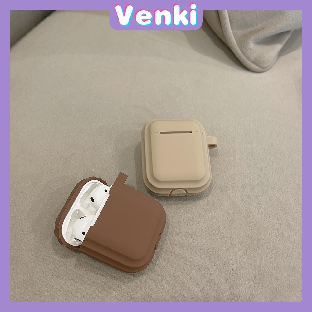 Airpods Pro Case Headphone Case Skin Feel Silicone Soft Case Shockproof Waterproof Full Coverage Brown Coffee Milk Tea Simple Style For Airpods1 Airpods2 Airpods3 Airpods Pro