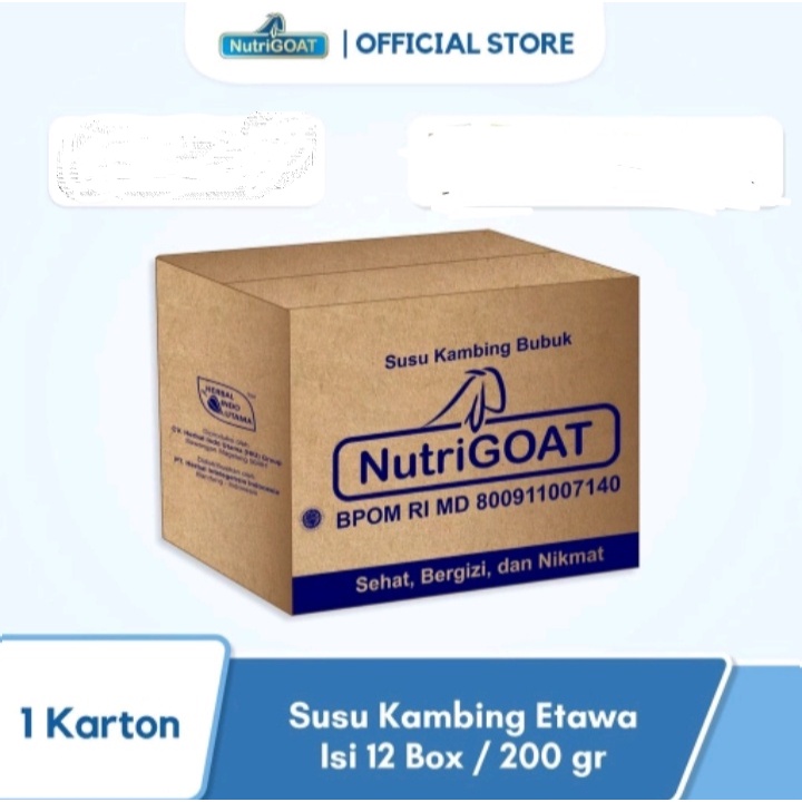 

NUTRIGOAT Original Box 1 Karton/ Susu Kambing Etawa/ Susu Etawa 200 GR