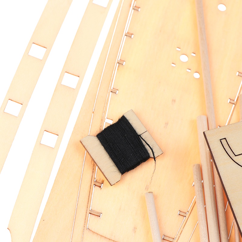 Deid Mainan Rakit Model Perahu Layar Bahan Kayu Halcon Skala 1: 100 Untuk Dekorasi / Hadiah DIY