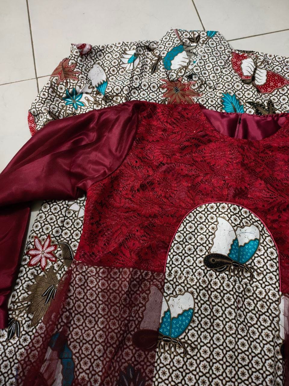 Batik Couple Kebaya Set Elsa Series Tunangan Lamaran Wisuda Kondangan Kekinian 2021