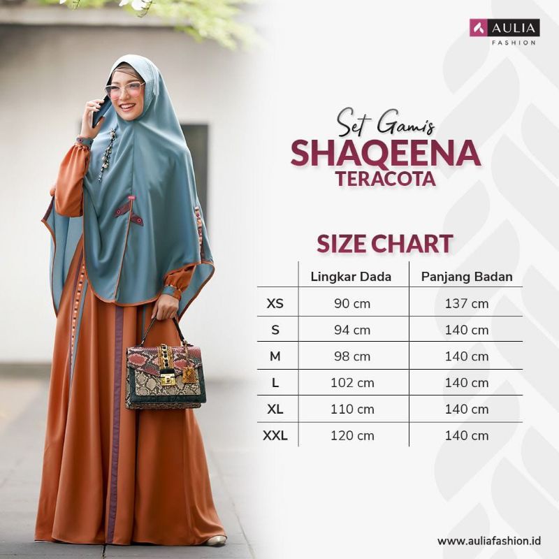 Gamis set Shaqeena Teracota
