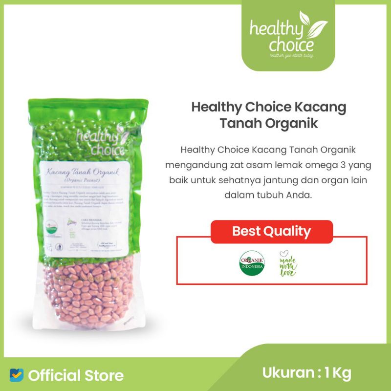

HEALTH CHOICE KACANG TANAH ORGANIK 1KG