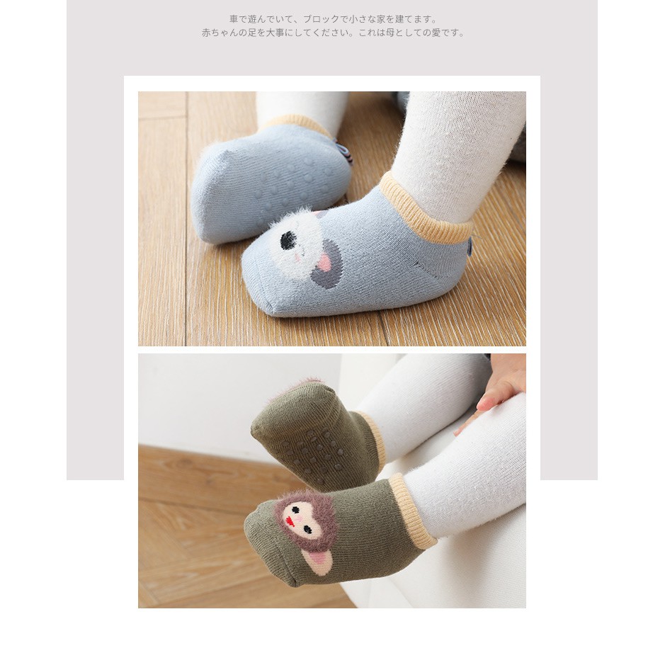 (pimenova) kaos kaki anak bayi animal cute 3d impor Kaus Kaki Karakter Lucu Model Korea Import