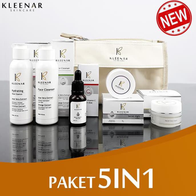 TERJAMIN AMAN BEST SELLER Paket 5in1 Kleenar Skincare PERAWATAN WAJAH MAKSIMAL |