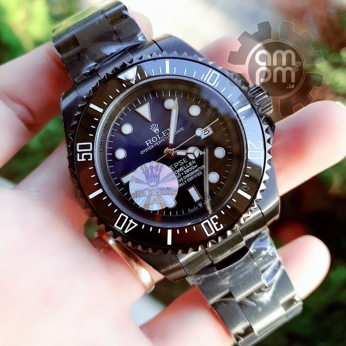 Suplier Jam Tangan Rolex Deep Sea Automatic Full Black
