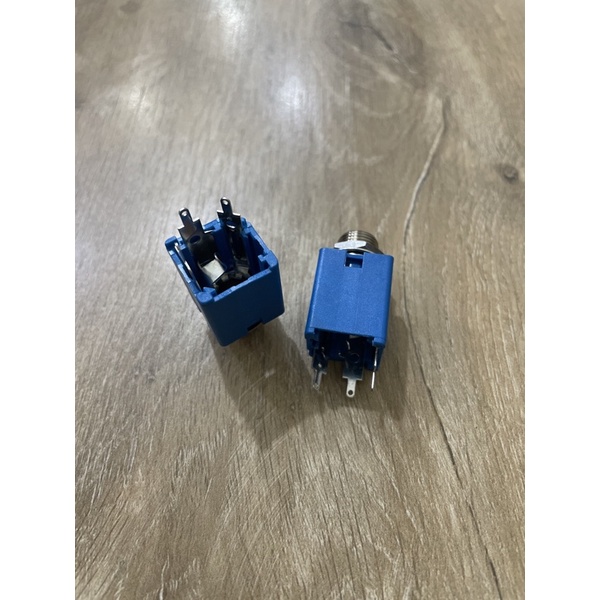 Soket Socket Mic Jek Akai Mono Biru Bagus