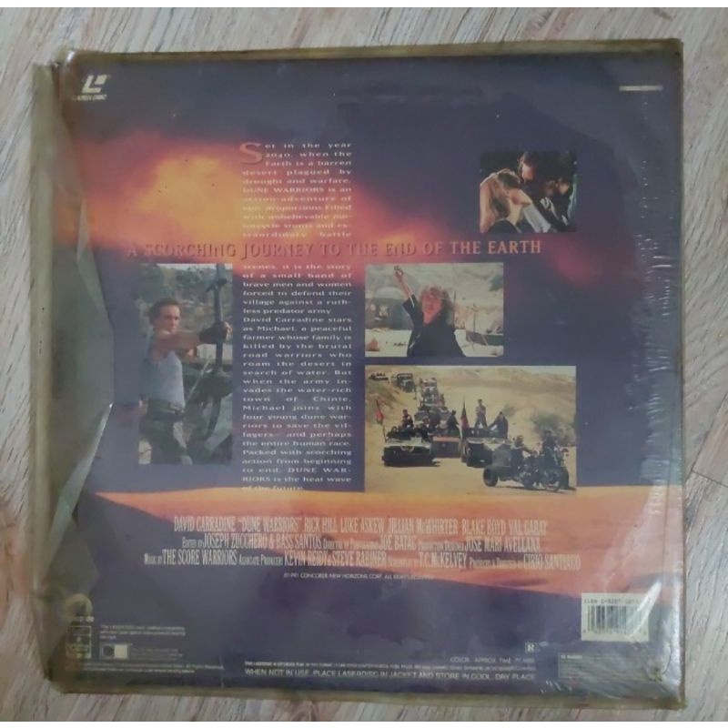 Kaset Laser disc Dune Warriors