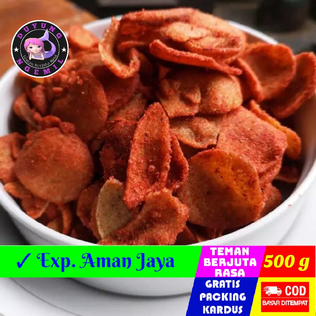 

Basreng Koin 500g / Basreng Bulat Pedas | Duyung Ngemil - makanan ringan snack kiloan jajanan jadul camilan termurah jajanan murah cemilan sehat Jajanan