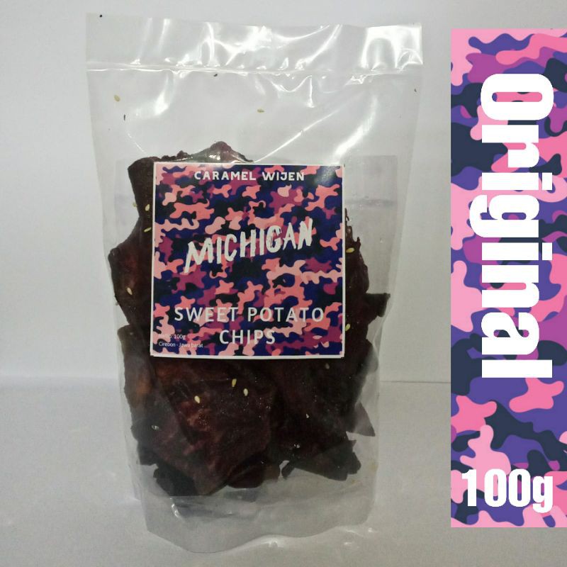 

Michigan Keripik Ubi Ungu Caramel Wijen