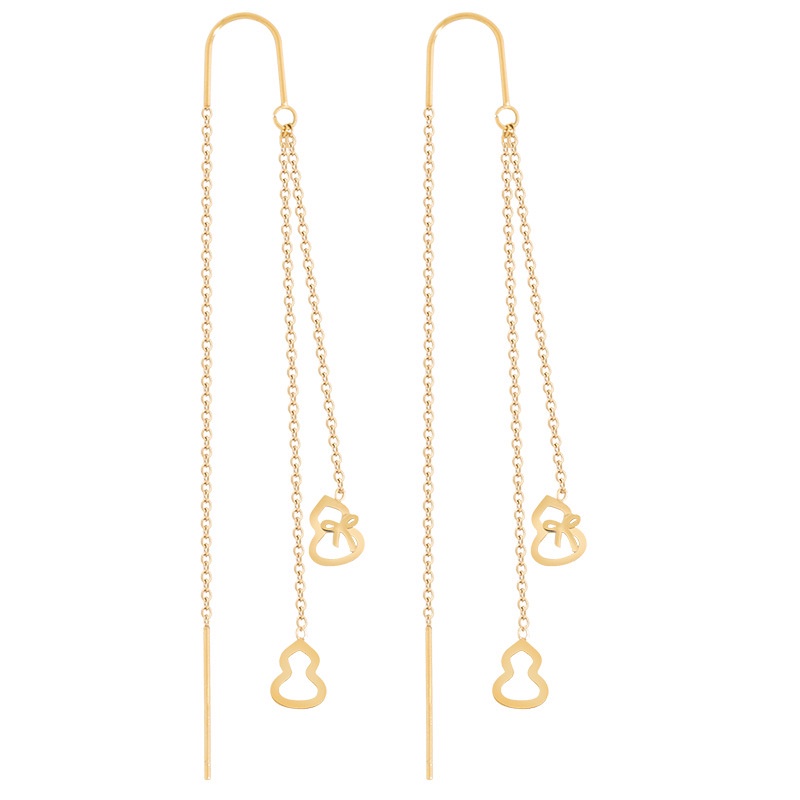 Anting Rumbai Bahan titanium steel Gaya Korea