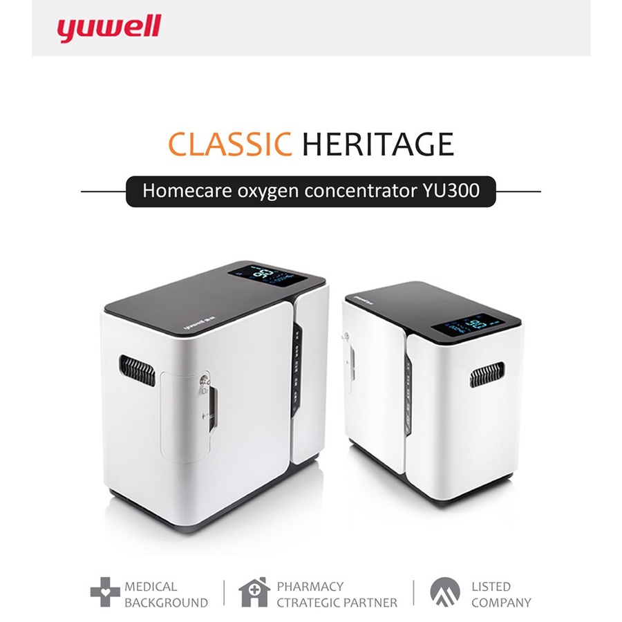 Yuwell YU300 Oxygen Concentrator Homecare Mesin Generator Oksigen