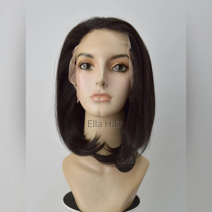 Wig Rambut Palsu Half Lace HLSAC2 Hitam Natural