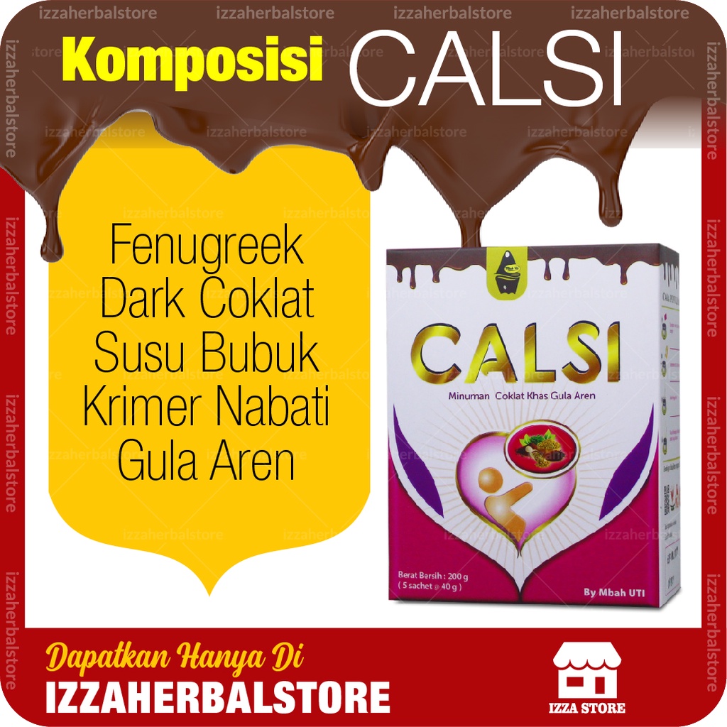 KESEHATAN TULANG Calsi Minuman Coklat Khas Gula Aren 200gr Baik Untuk Kesehatan ASLI HERBAL