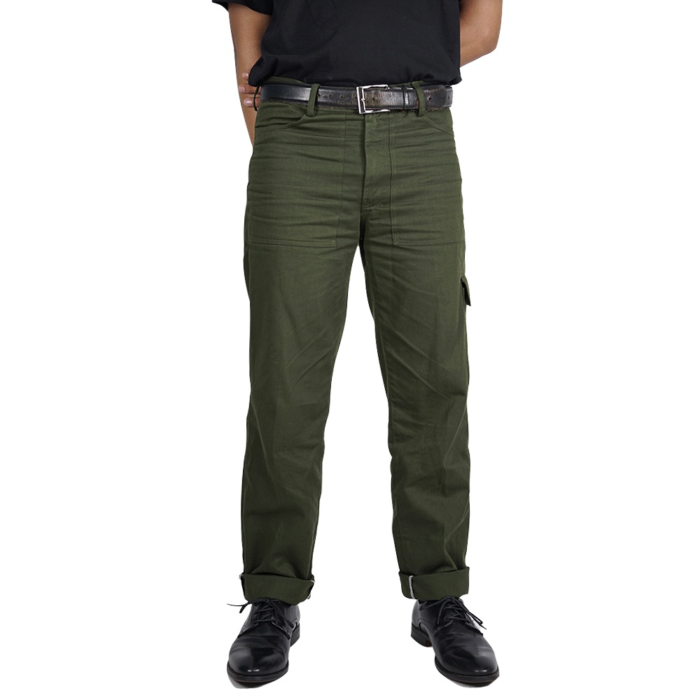 Soulofstrong Fatigue Pants Cigarettes Olive