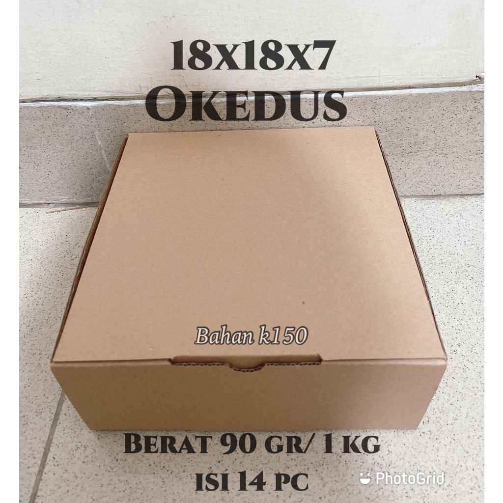 

kardus Dus 18x18x7 die cut box packing baju murah