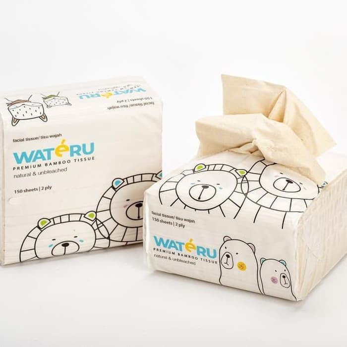 Wateru Premium Bamboo Tissue - Table Tissue 150's