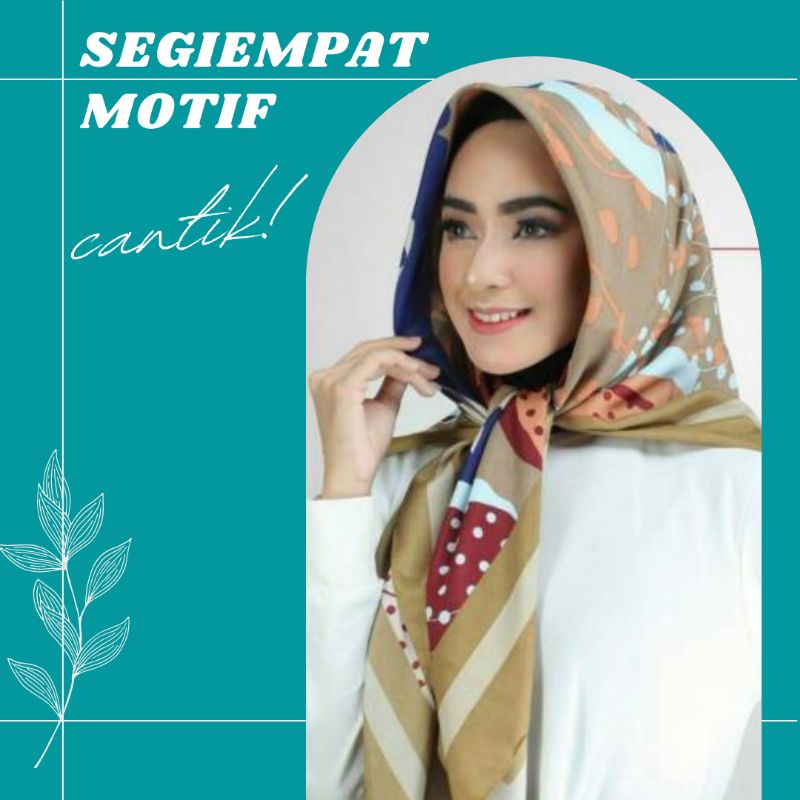 HIJAB SEGI EMPAT MOTIF/HIJAB MURAH GROSIR