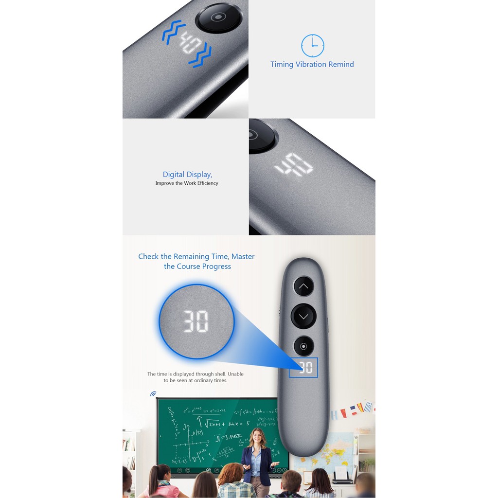 H100 - Rechargeable 2.4GHz Wireless Digital Laser Presenter