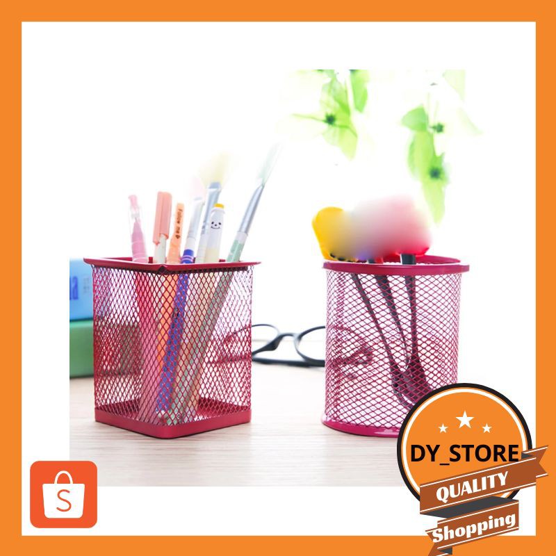 

Grosir Pen Container KOTAK - Tempat Pulpen Jaring Besi Stand Holder Organizer - Ungu Keren