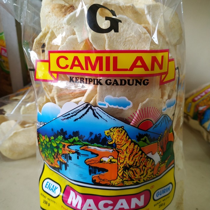 

TERBARU Keripik Kerupuk Gadung Cap Macan 250g