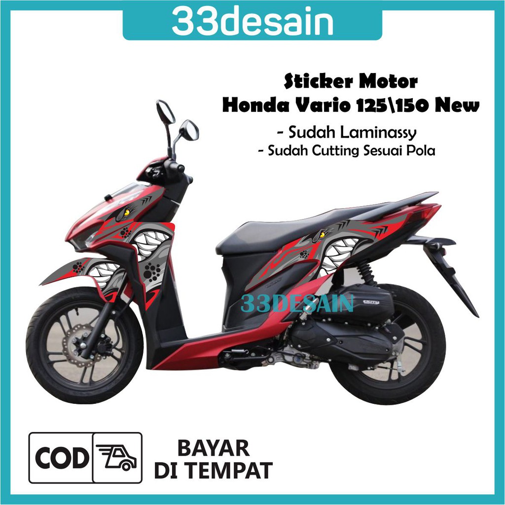 Jual Aksesoris Stiker Motor Sticker Striping Motor Vario 125 150 New 2018 2020 1 33Desain Indonesia Shopee Indonesia