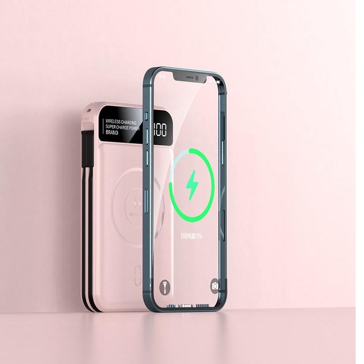 Magsafe Charger Powerbank 5000mah Magnetic Baterai Kembali  Fast Charging Powerbank with Panggilan D