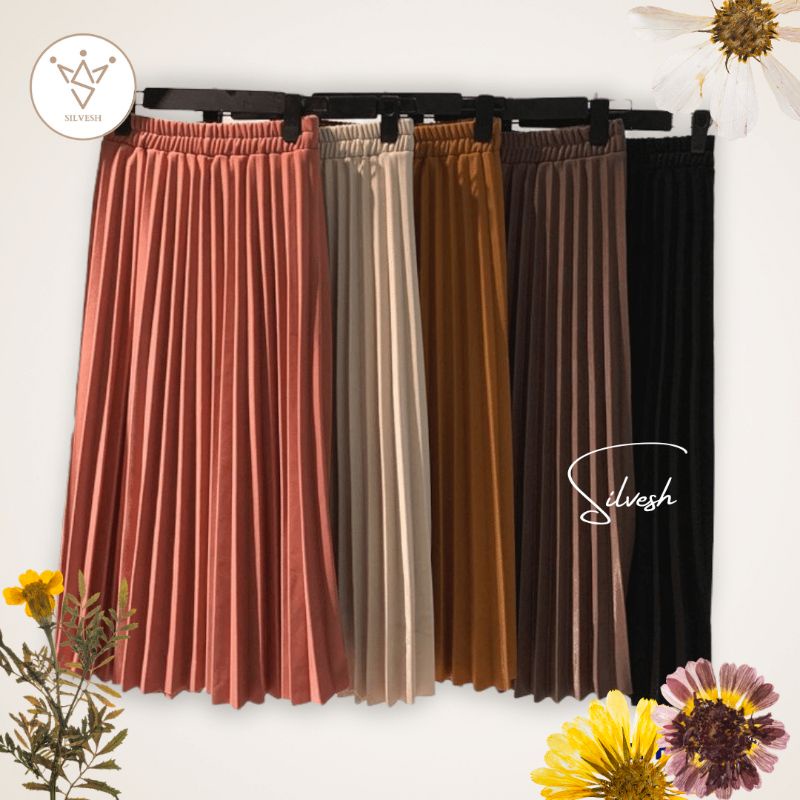 ROK PLISKET PREMIUM TEBAL/SKIRT PLEATED/ROK PANJANG/ROK KERJA/HIJABERS/ROK/PAKAIAN WANITA/MUSLIMAH/BAWAHAN WANITA/OOTD HIJAB/STYLE VIRAL/FEMINIM/ALL SIZE/OVERSIZE/ROK PLISKET MURAH/FASHION MUSLIM S-XXL